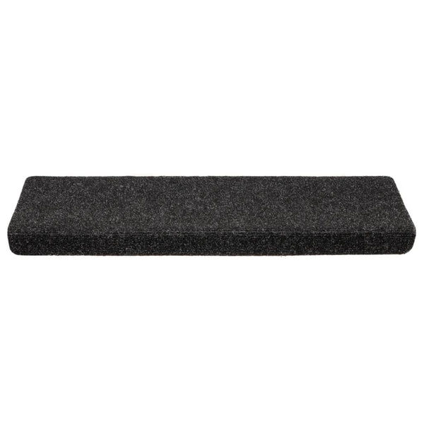 Stufenmatten Selbstklebend 10 Stk. 65x21x4 cm Schwarz Rechteckiger Rand