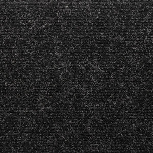 Stufenmatten Selbstklebend 10 Stk. 65x21x4 cm Schwarz Rechteckiger Rand