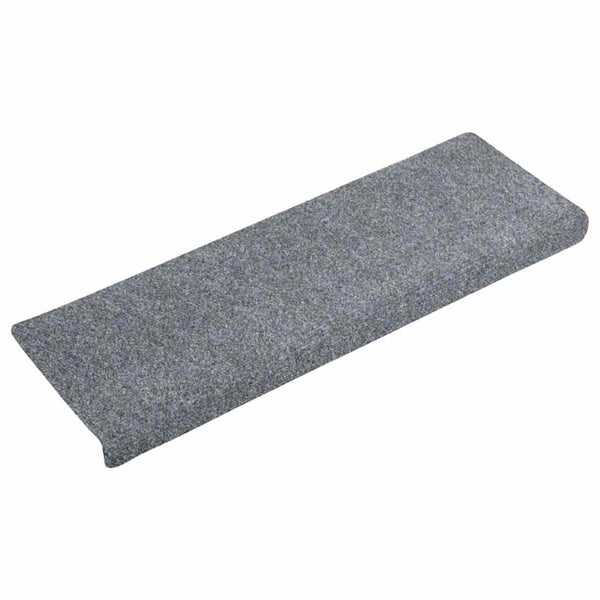 Stufenmatten Selbstklebend 5 Stk. 65x21x4 cm Hellgrau Rechteckiger Rand