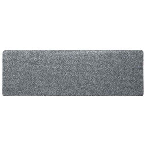 Stufenmatten Selbstklebend 5 Stk. 65x21x4 cm Hellgrau Rechteckiger Rand