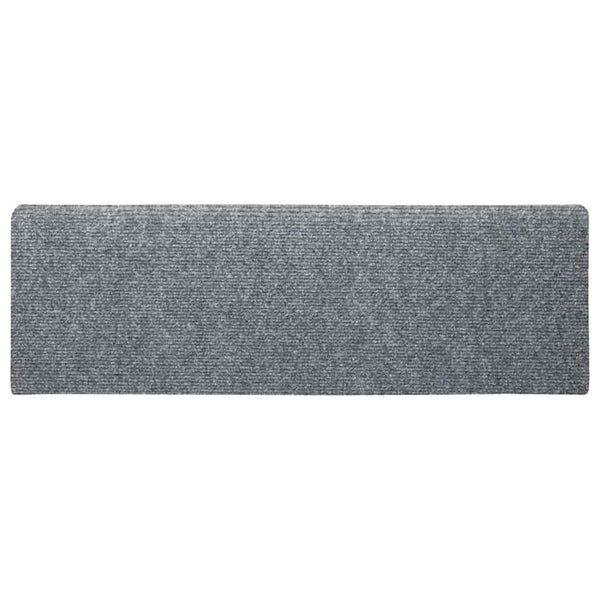 Stufenmatten Selbstklebend 5 Stk. 65x21x4 cm Hellgrau Rechteckiger Rand