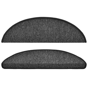Stufenmatten 10 Stk. 56x17x3 cm Anthrazit Halbrund