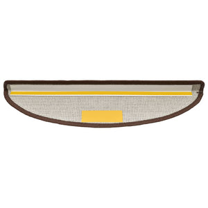 Stufenmatten 10 Stk. 56x17x3 cm Kaffeebraun Halbrund