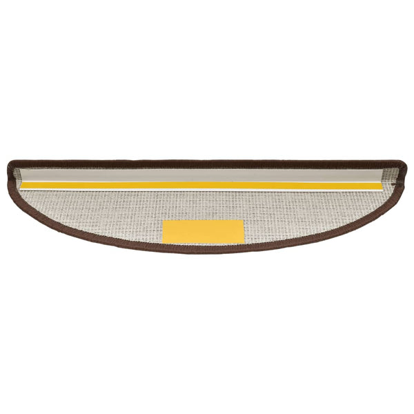Stufenmatten 10 Stk. 56x17x3 cm Kaffeebraun Halbrund