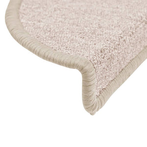 Stufenmatten 10 Stk. 56x17x3 cm Taupe Halbrund