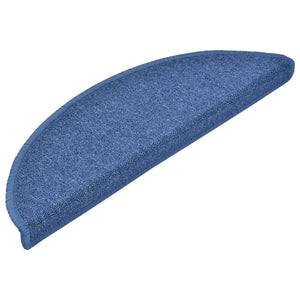 Stufenmatten 10 Stk. 56x17x3 cm Blau Halbrund