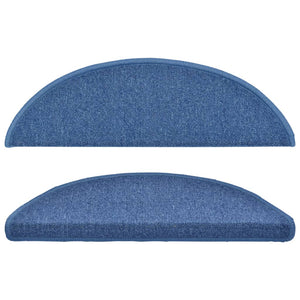 Stufenmatten 10 Stk. 56x17x3 cm Blau Halbrund