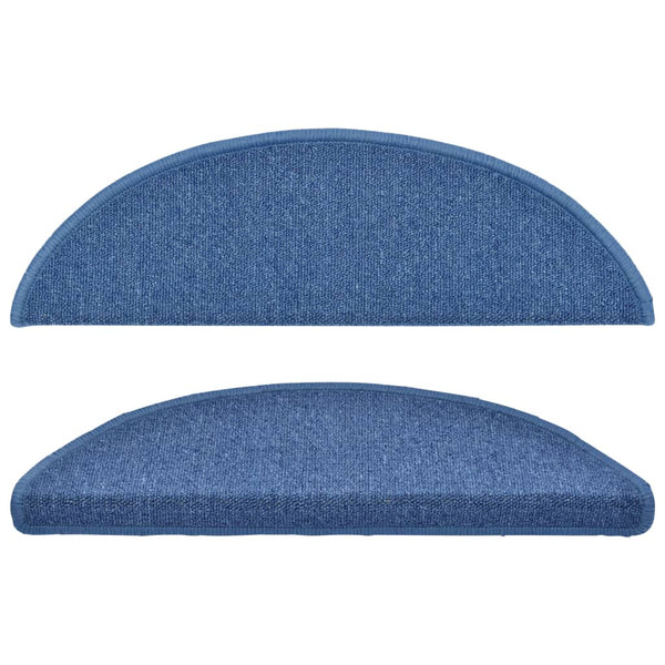 Stufenmatten 10 Stk. 56x17x3 cm Blau Halbrund