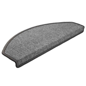 Stufenmatten 10 Stk. 65x24x4 cm Dunkelgrau Halbrund Groß