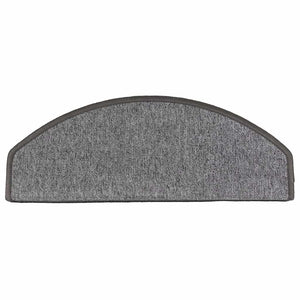 Stufenmatten 10 Stk. 65x24x4 cm Dunkelgrau Halbrund Groß