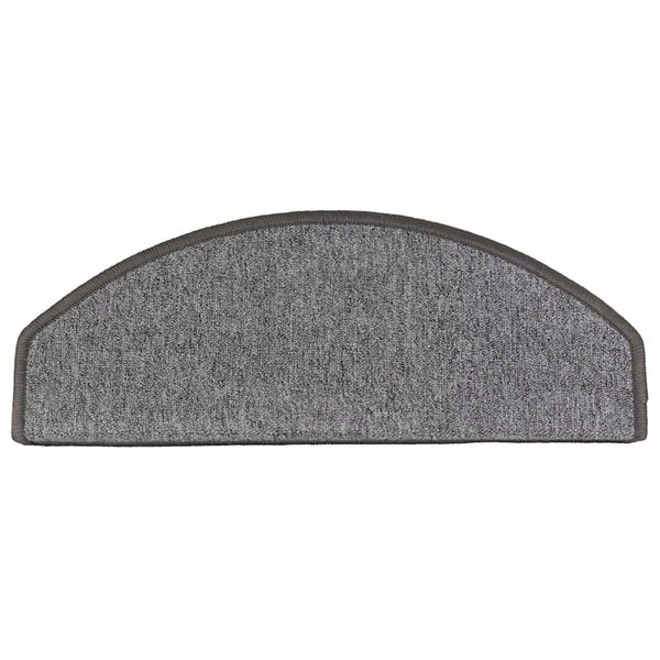 Stufenmatten 10 Stk. 65x24x4 cm Dunkelgrau Halbrund Groß