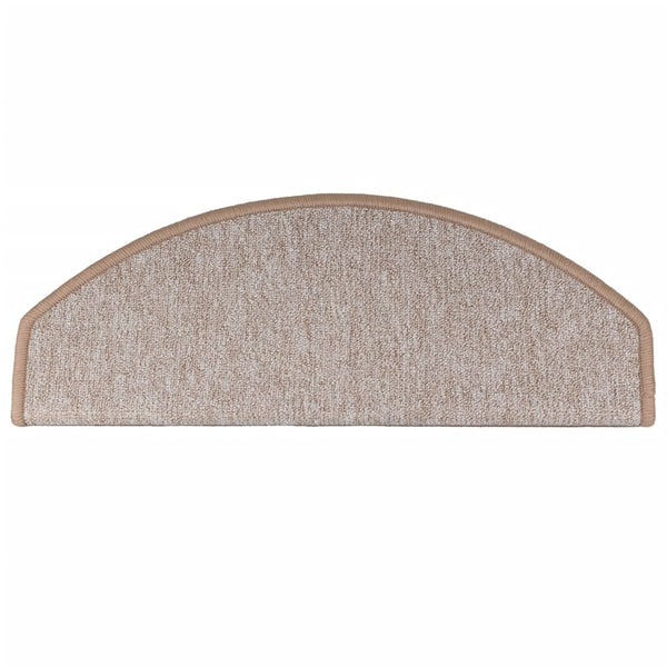 Stufenmatten 10 Stk. 65x24x4 cm Hellbraun Halbrund Groß