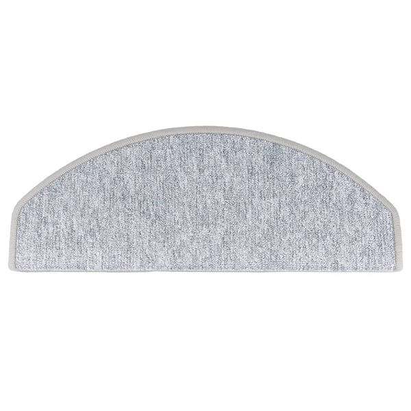 Stufenmatten 10 Stk. 65x24x4 cm Hellgrau Halbrund Groß