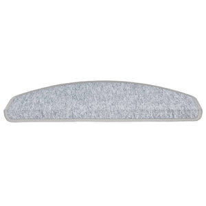 Stufenmatten 10 Stk. 65x24x4 cm Hellgrau Halbrund Groß