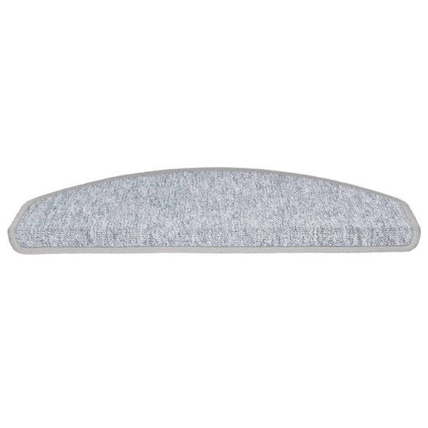 Stufenmatten 10 Stk. 65x24x4 cm Hellgrau Halbrund Groß