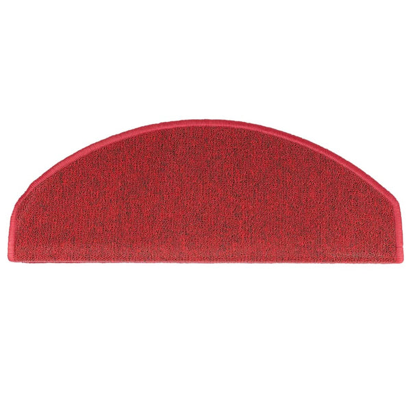 Stufenmatten 10 Stk. 65x24x4 cm Rot Halbrund Groß
