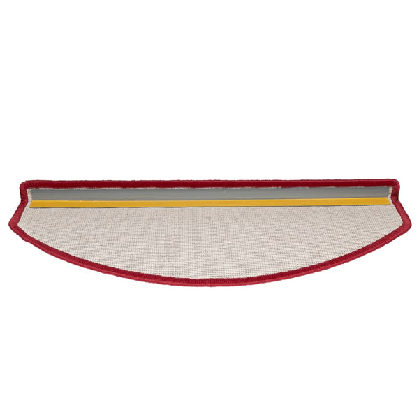 Stufenmatten 10 Stk. 65x24x4 cm Rot Halbrund Groß