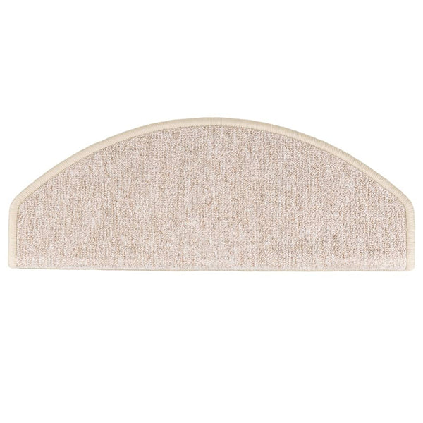Stufenmatten 10 Stk. 65x24x4 cm Taupe Halbrund Groß