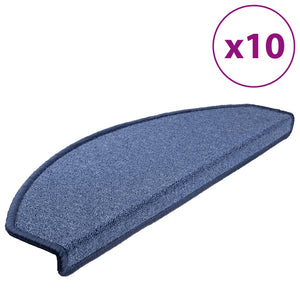 Stufenmatten 10 Stk. 65x24x4 cm Blau Halbrund Groß