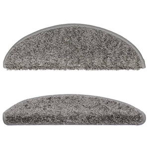 Stufenmatten 10 Stk. 56x17x3 cm Grau Halbrund