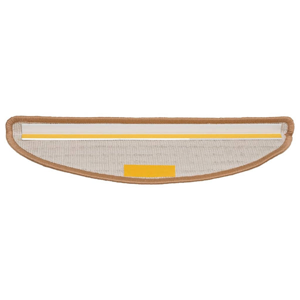 Stufenmatten 10 Stk. 56x17x3 cm Beige Halbrund