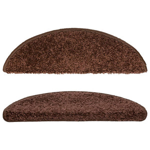 Stufenmatten 10 Stk. 56x17x3 cm Braun Halbrund