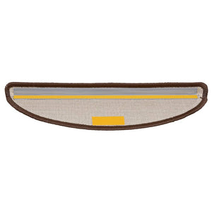 Stufenmatten 10 Stk. 56x17x3 cm Braun Halbrund