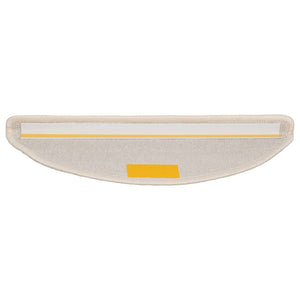 Stufenmatten 10 Stk. 56x17x3 cm Weiß Halbrund