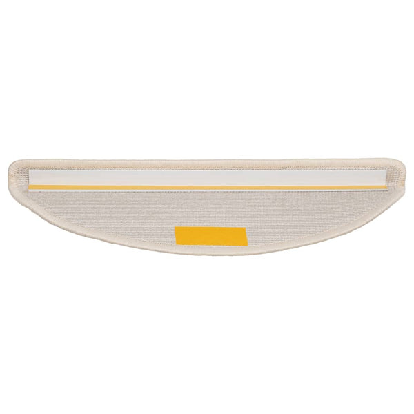 Stufenmatten 10 Stk. 56x17x3 cm Weiß Halbrund