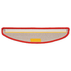 Stufenmatten 10 Stk. 56x17x3 cm Rot Halbrund
