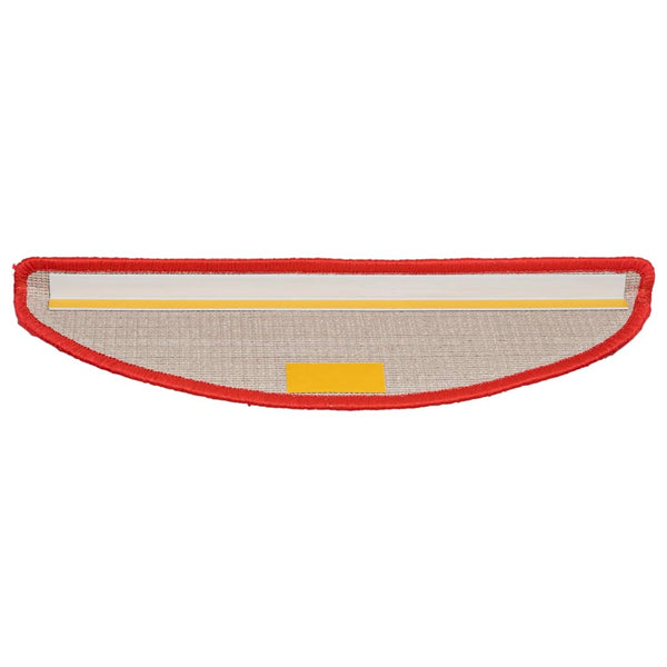 Stufenmatten 10 Stk. 56x17x3 cm Rot Halbrund
