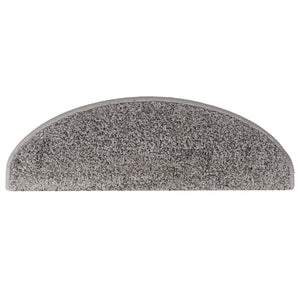 Stufenmatten 10 Stk. 65x21x4 cm Grau Halbrund Groß