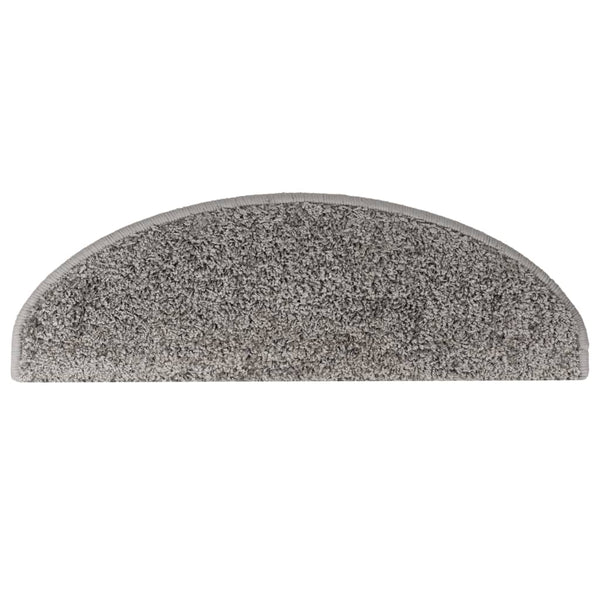 Stufenmatten 10 Stk. 65x21x4 cm Grau Halbrund Groß