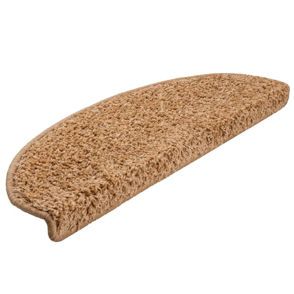 Stufenmatten 10 Stk. 65x21x4 cm Beige Halbrund Groß