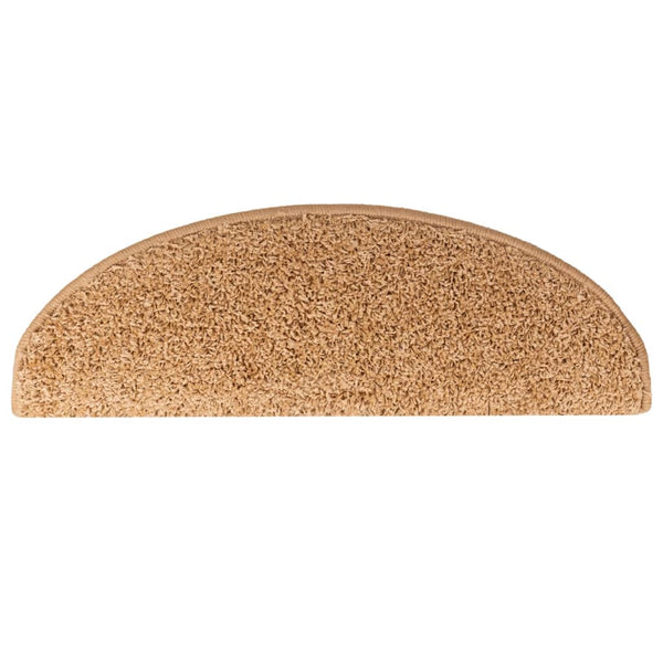 Stufenmatten 10 Stk. 65x21x4 cm Beige Halbrund Groß