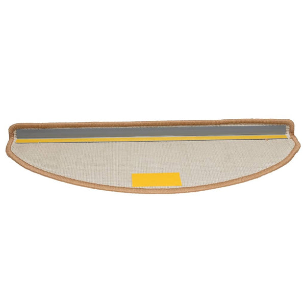 Stufenmatten 10 Stk. 65x21x4 cm Beige Halbrund Groß