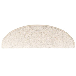 Stufenmatten 10 Stk. 65x21x4 cm Weiß Halbrund Groß