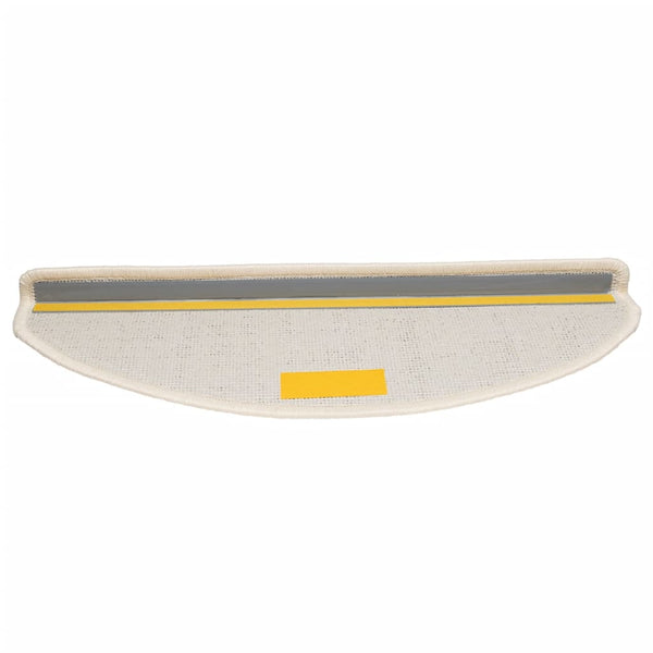 Stufenmatten 10 Stk. 65x21x4 cm Weiß Halbrund Groß