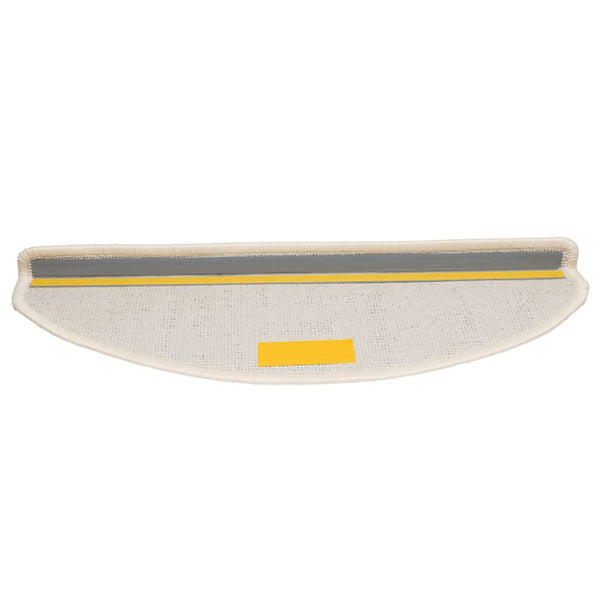 Stufenmatten 10 Stk. 65x21x4 cm Weiß Halbrund Groß