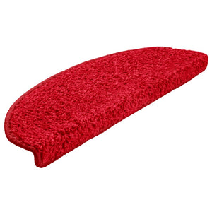 Stufenmatten 10 Stk. 65x21x4 cm Rot Halbrund Groß