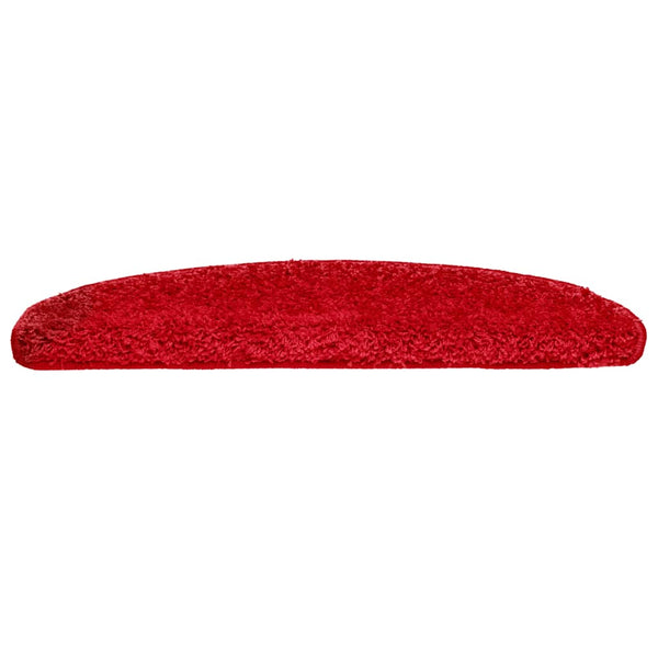 Stufenmatten 10 Stk. 65x21x4 cm Rot Halbrund Groß