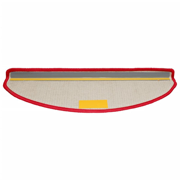 Stufenmatten 10 Stk. 65x21x4 cm Rot Halbrund Groß