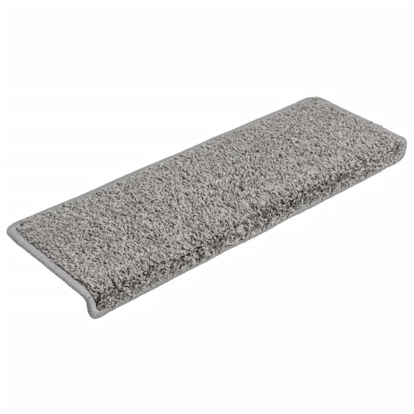 Stufenmatten 10 Stk. 65x21x4 cm Grau Rechteckiger Rand