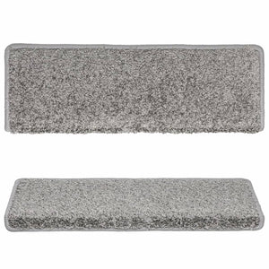 Stufenmatten 10 Stk. 65x21x4 cm Grau Rechteckiger Rand