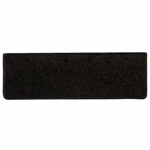 Stufenmatten 10 Stk. 65x21x4 cm Schwarz Rechteckiger Rand