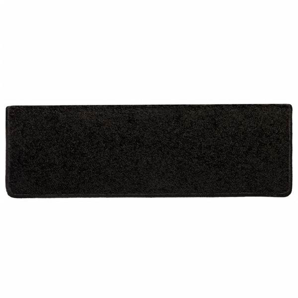 Stufenmatten 10 Stk. 65x21x4 cm Schwarz Rechteckiger Rand