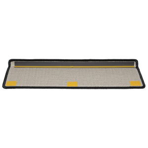 Stufenmatten 10 Stk. 65x21x4 cm Schwarz Rechteckiger Rand