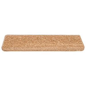 Stufenmatten 10 Stk. 65x21x4 cm Beige Rechteckiger Rand
