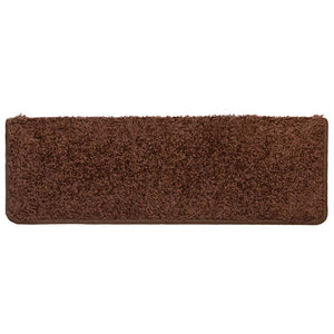 Stufenmatten 10 Stk. 65x21x4 cm Braun Rechteckiger Rand