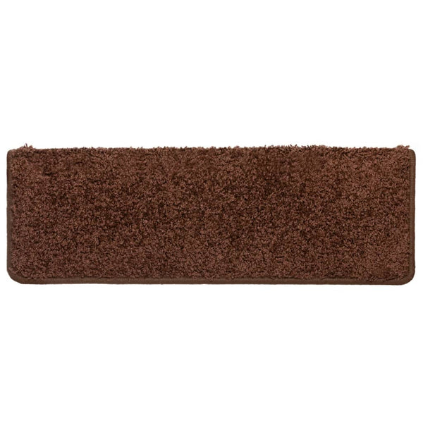Stufenmatten 10 Stk. 65x21x4 cm Braun Rechteckiger Rand